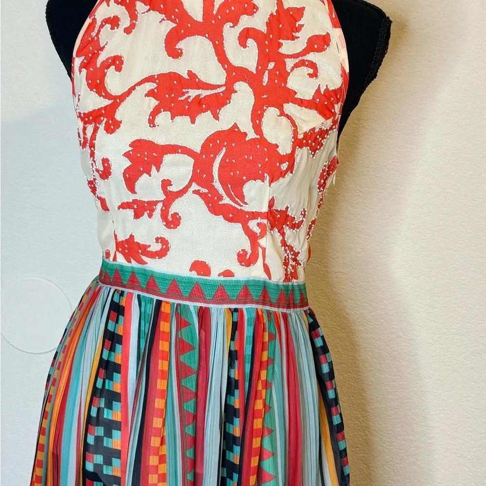 Beaded Bodice Emilia Striped Dress NWT - Picture 4 of 11